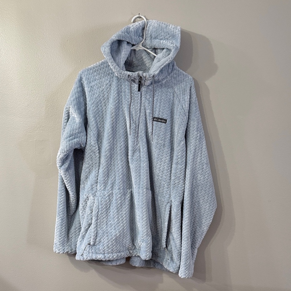 Women's Light Blue Quilted Ski Jacket
